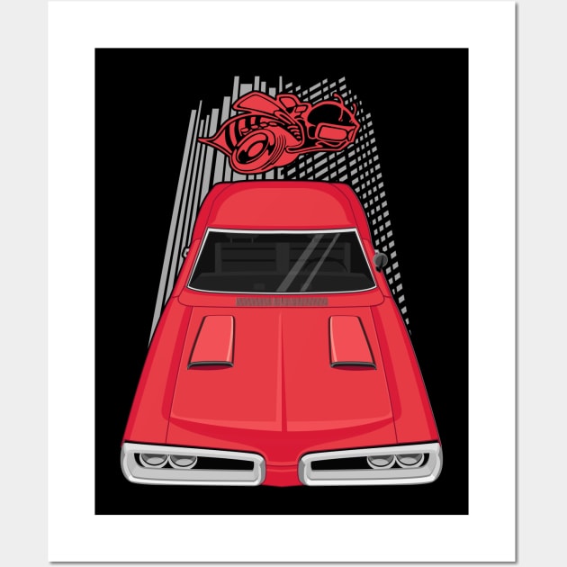 Dodge Coronet Super Bee 1970 - red Wall Art by V8social